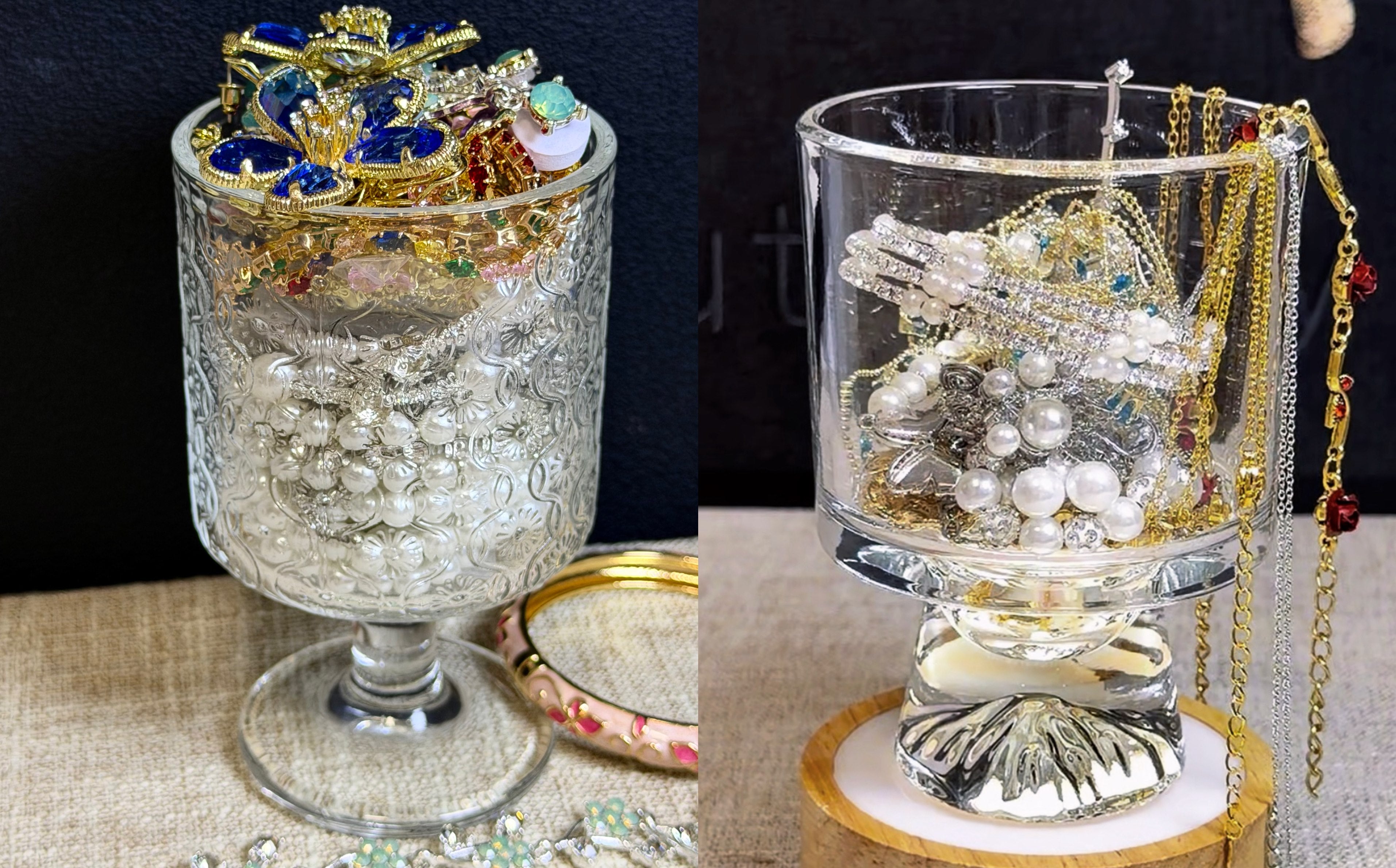 Standard 16-piece jewelry mystery box with signature clear glass jar