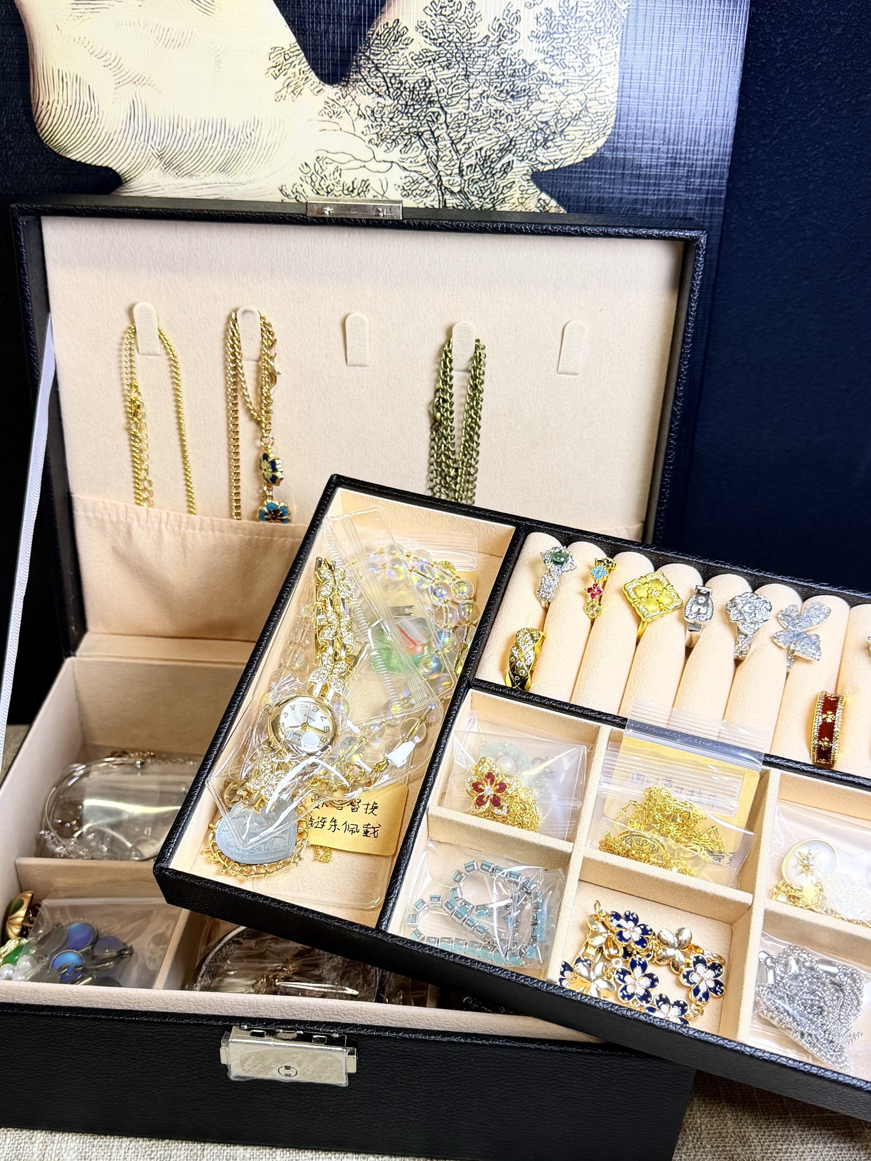 Curated jewelry pieces from the Ultimate 48-piece mystery box
